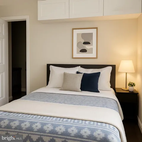 a view of a balcony with furniture