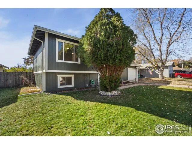 a house view with a garden space