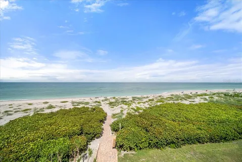 a view of an ocean and beach