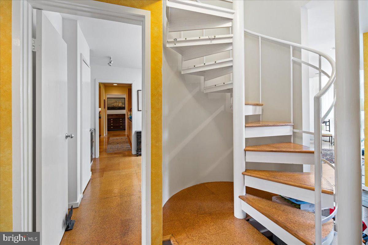 85 Elm Road Princeton, NJ 08540 - Photo 32 of 49 Spiral staircase up to study