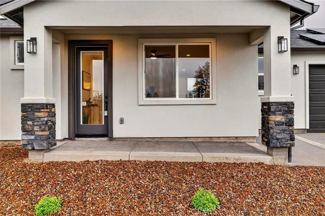 a view of a entryway door of the house