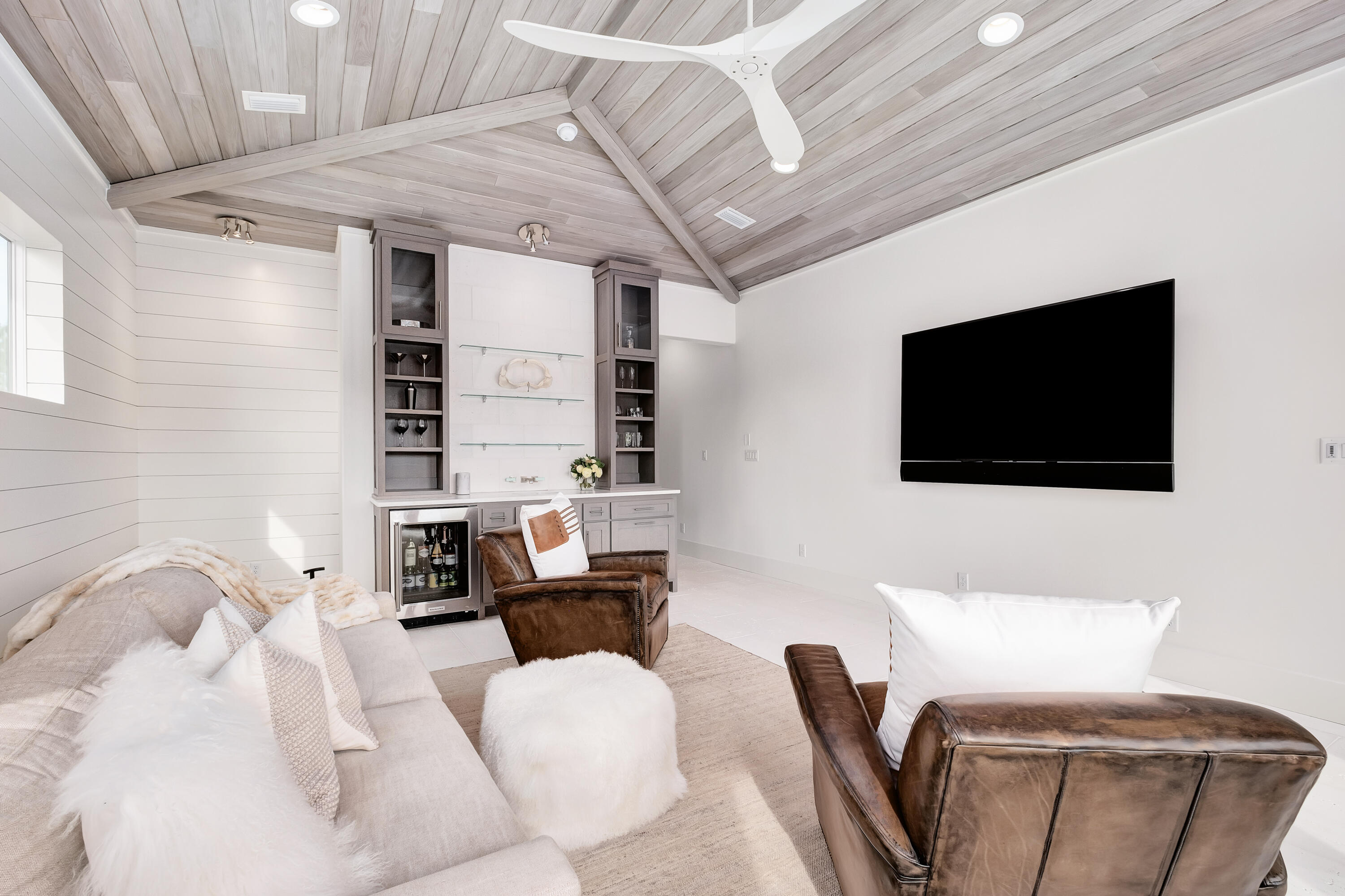 336 East Shipwreck Road Santa Rosa Beach, FL 32459 - Photo 17 of 50 a living room with furniture and a flat screen tv