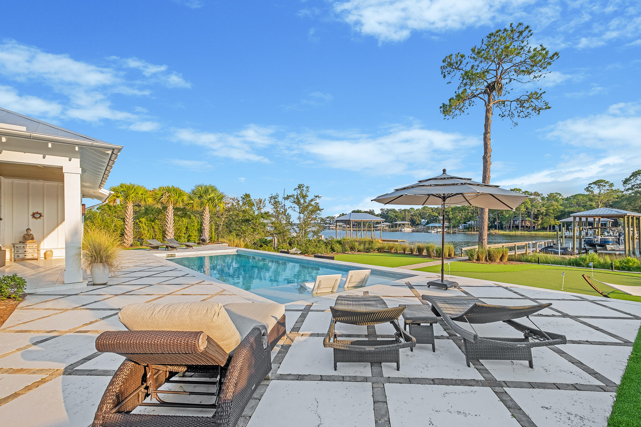 336 East Shipwreck Road Santa Rosa Beach, FL 32459 - Photo 4 of 50 a view of swimming pool with lounge chairs