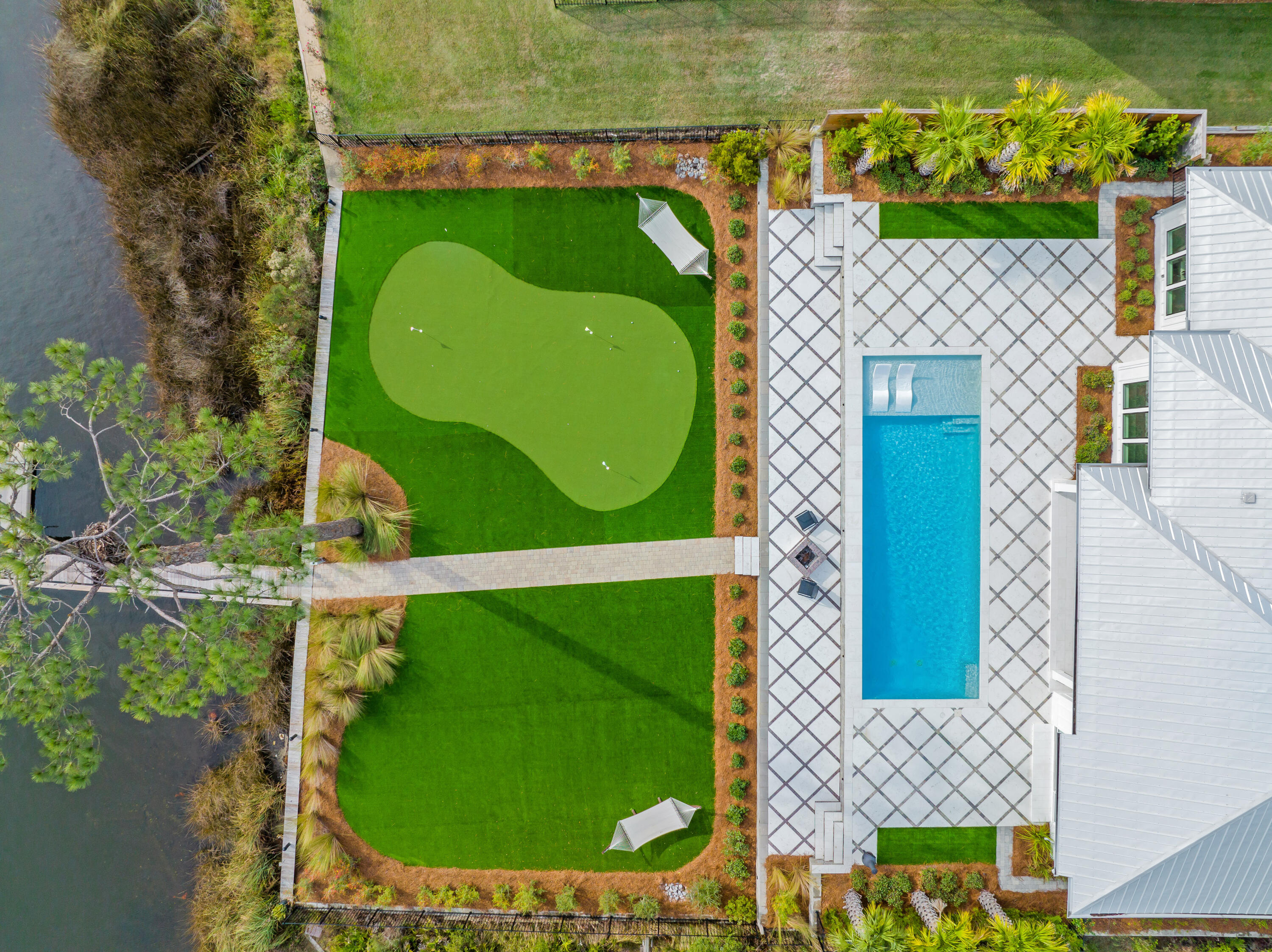 336 East Shipwreck Road Santa Rosa Beach, FL 32459 - Photo 46 of 50 an aerial view of a swimming pool