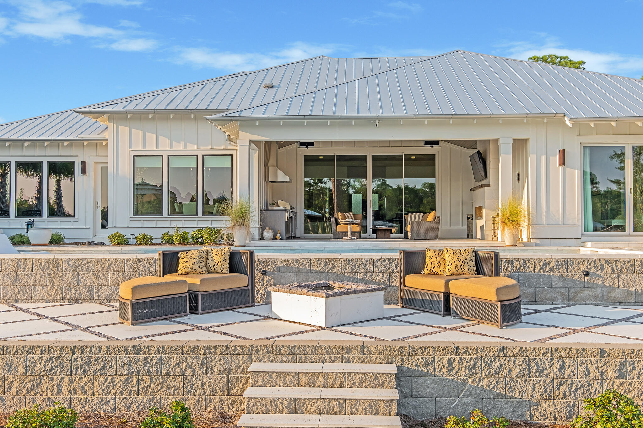 336 East Shipwreck Road Santa Rosa Beach, FL 32459 - Photo 7 of 50 a view of a house with swimming pool and furniture