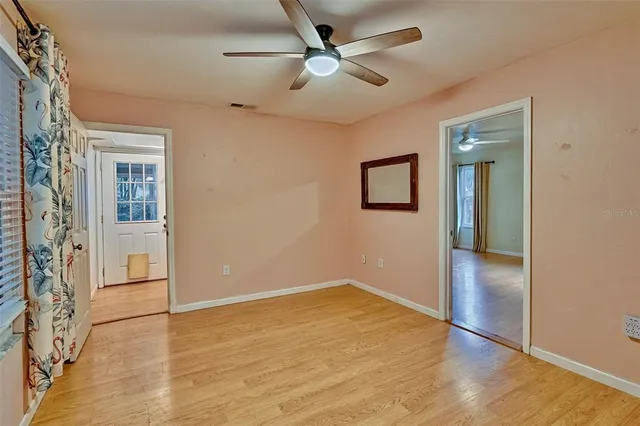 wooden floor in an empty room