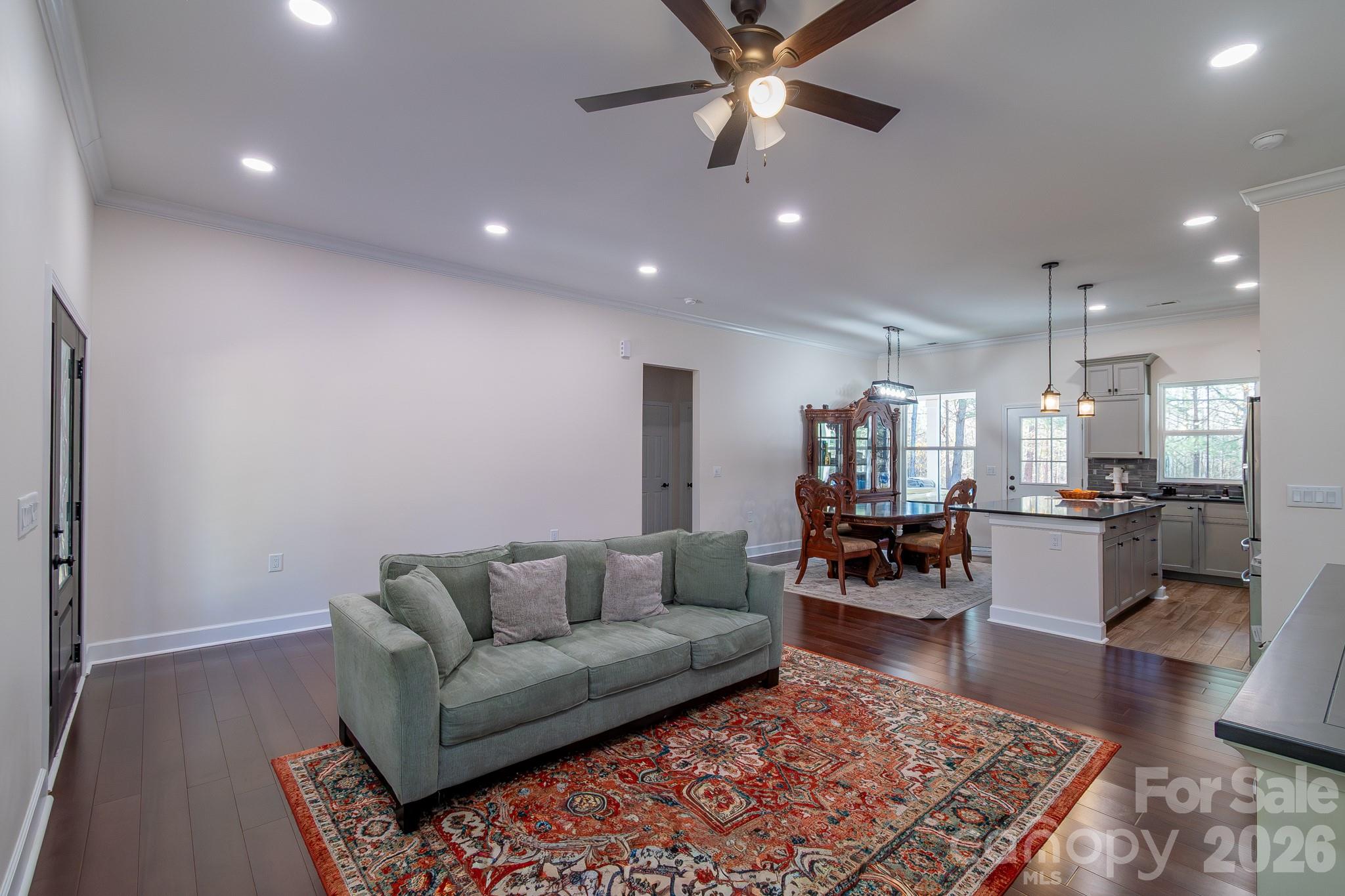 2038 Billy Jordan Road Pageland, SC 29728 - Photo 5 of 45 a living room with furniture and wooden floor