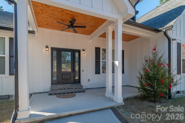 a view of a front door of the house