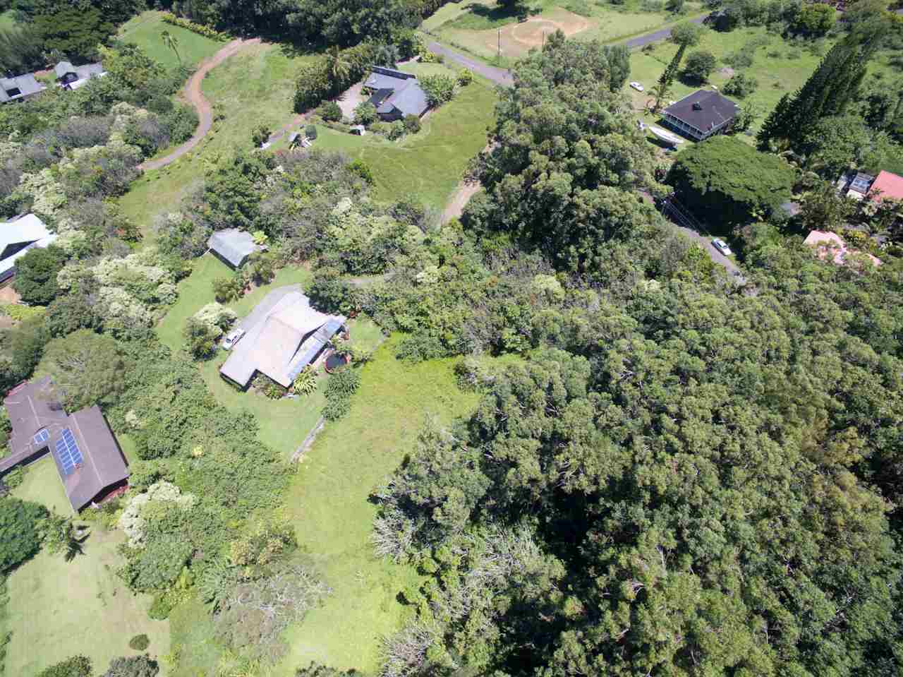150 Kapuai Road Haiku, HI 96708 - Photo 8 of 25 an aerial view of residential house with outdoor space and trees all around