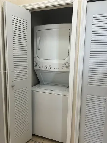 a utility room with a washer and dryer
