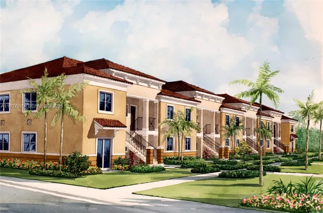 a front view of a house with a yard and an trees