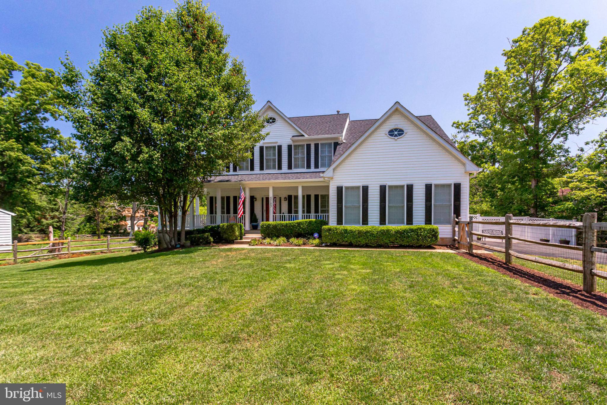 5753 Colchester Road Fairfax, VA 22030 - Photo 1 of 61 Front exterior - fully-fenced flat one acre lot