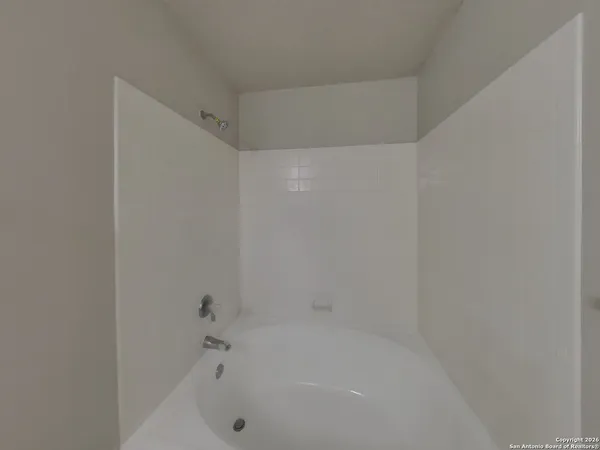 a close up of a bathtub