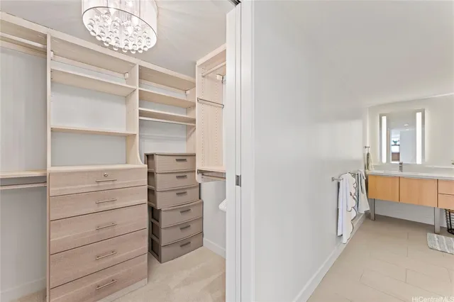 a view of walk in closet