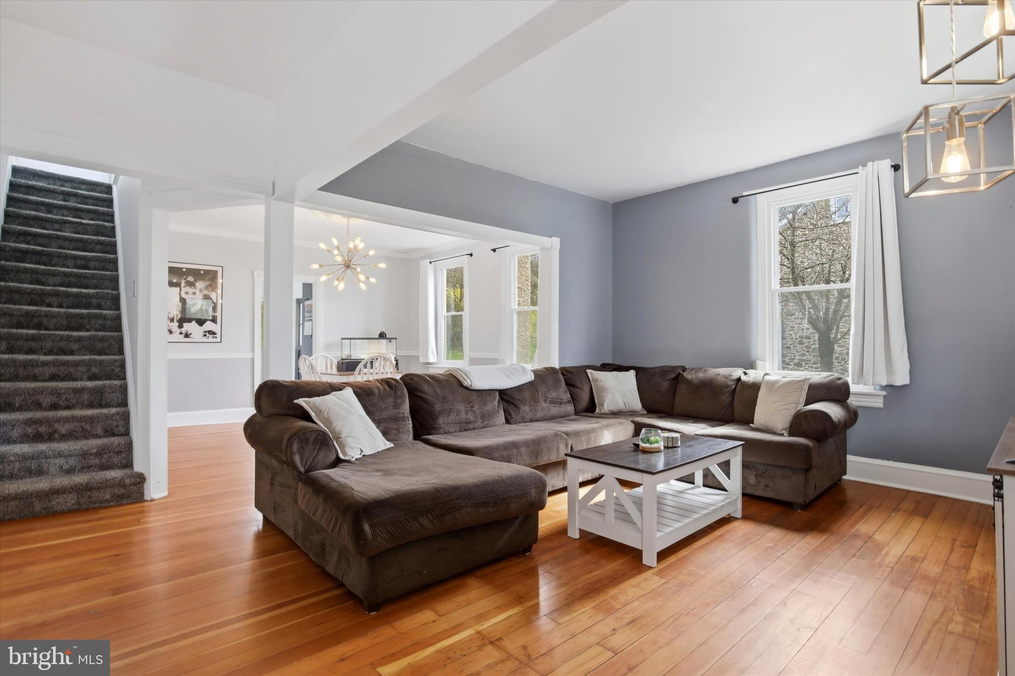 429 Main Street Green Lane, PA 18054 - Photo 3 of 25 a living room with furniture and wooden floor