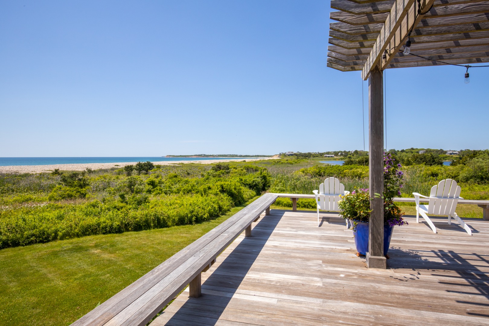 95 Stonewall Road Chilmark, MA 02535 - Photo 25 of 51 a view of ocean from a balcony