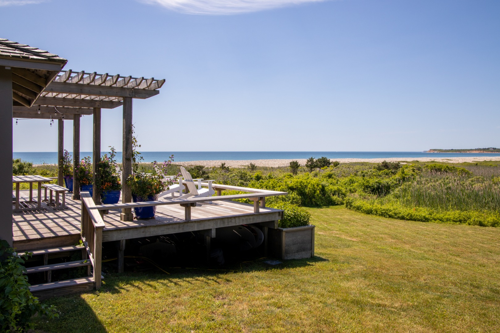 95 Stonewall Road Chilmark, MA 02535 - Photo 27 of 51 a view of a swimming pool with a patio