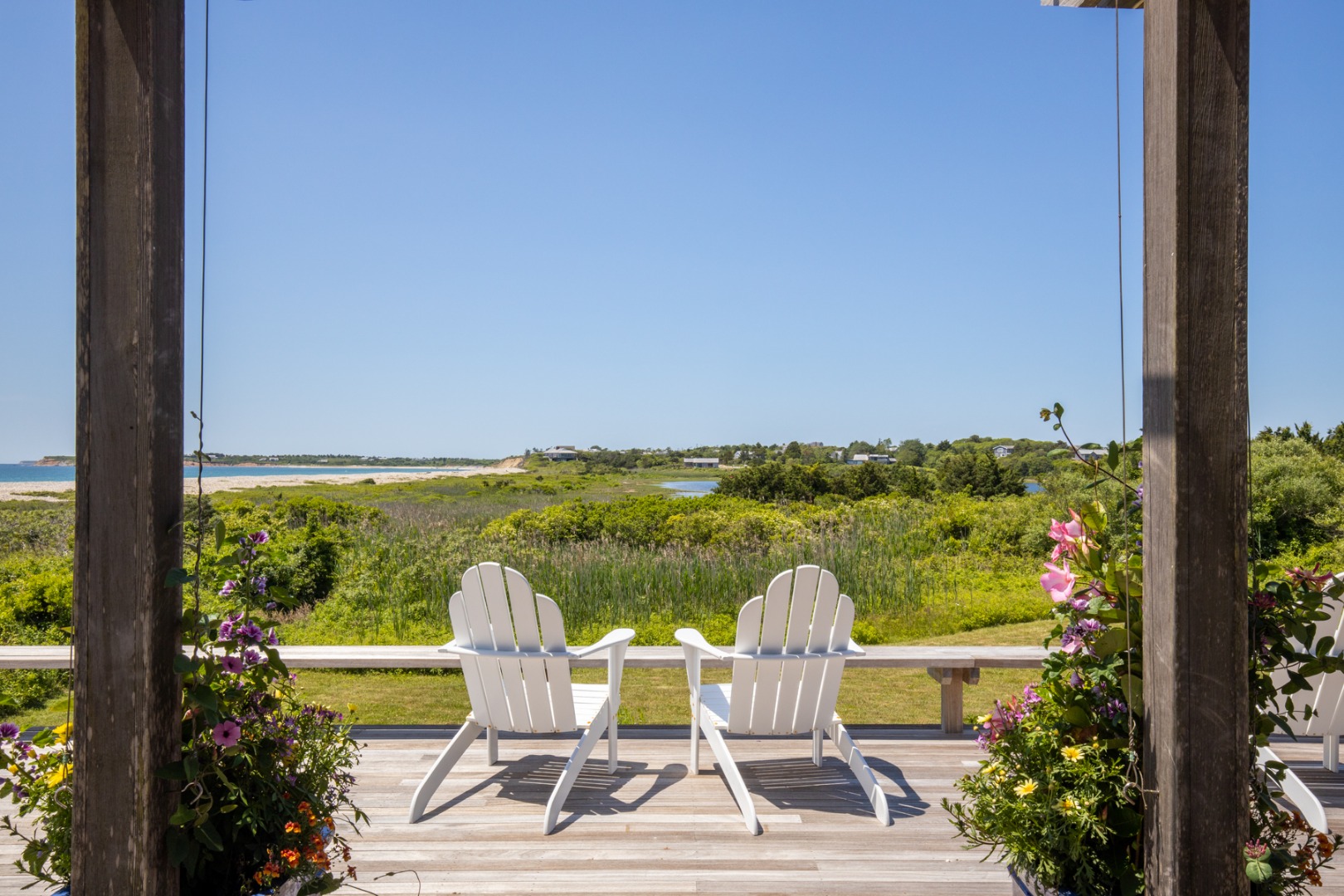 95 Stonewall Road Chilmark, MA 02535 - Photo 35 of 51 a view of a chairs and table in patio