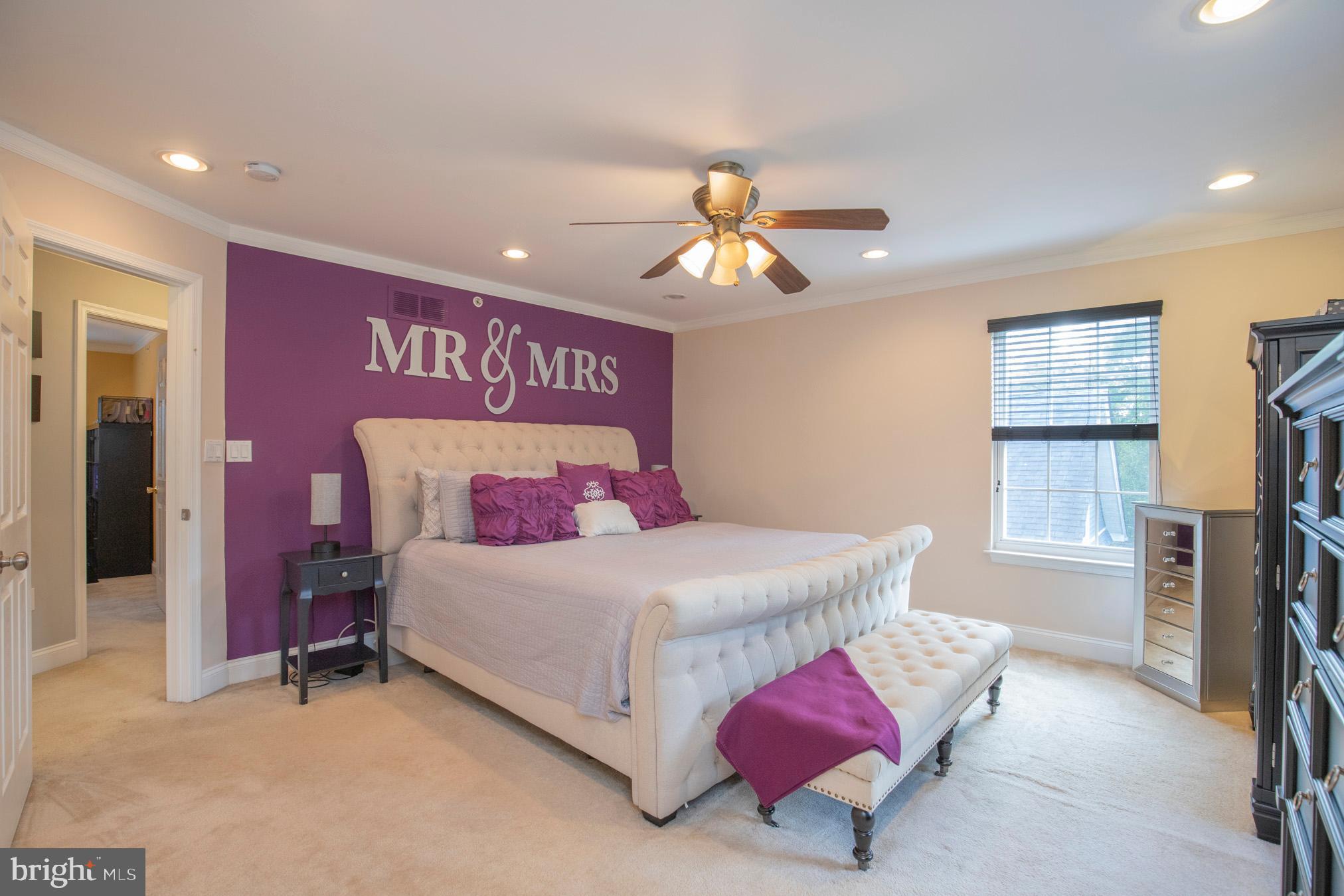 213 Water Street Ridley Park, PA 19078 - Photo 17 of 49 Primary suite with ceiling fan, recessed lighting