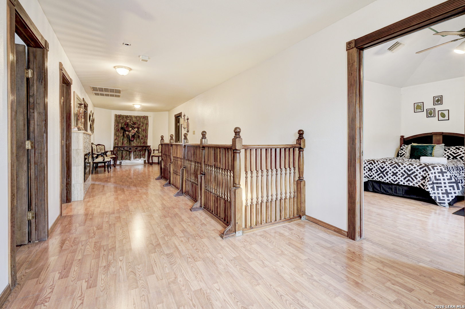 309 South Rolling Oaks Lane San Antonio, TX 78253 - Photo 32 of 43 a view of a bedroom with wooden floor