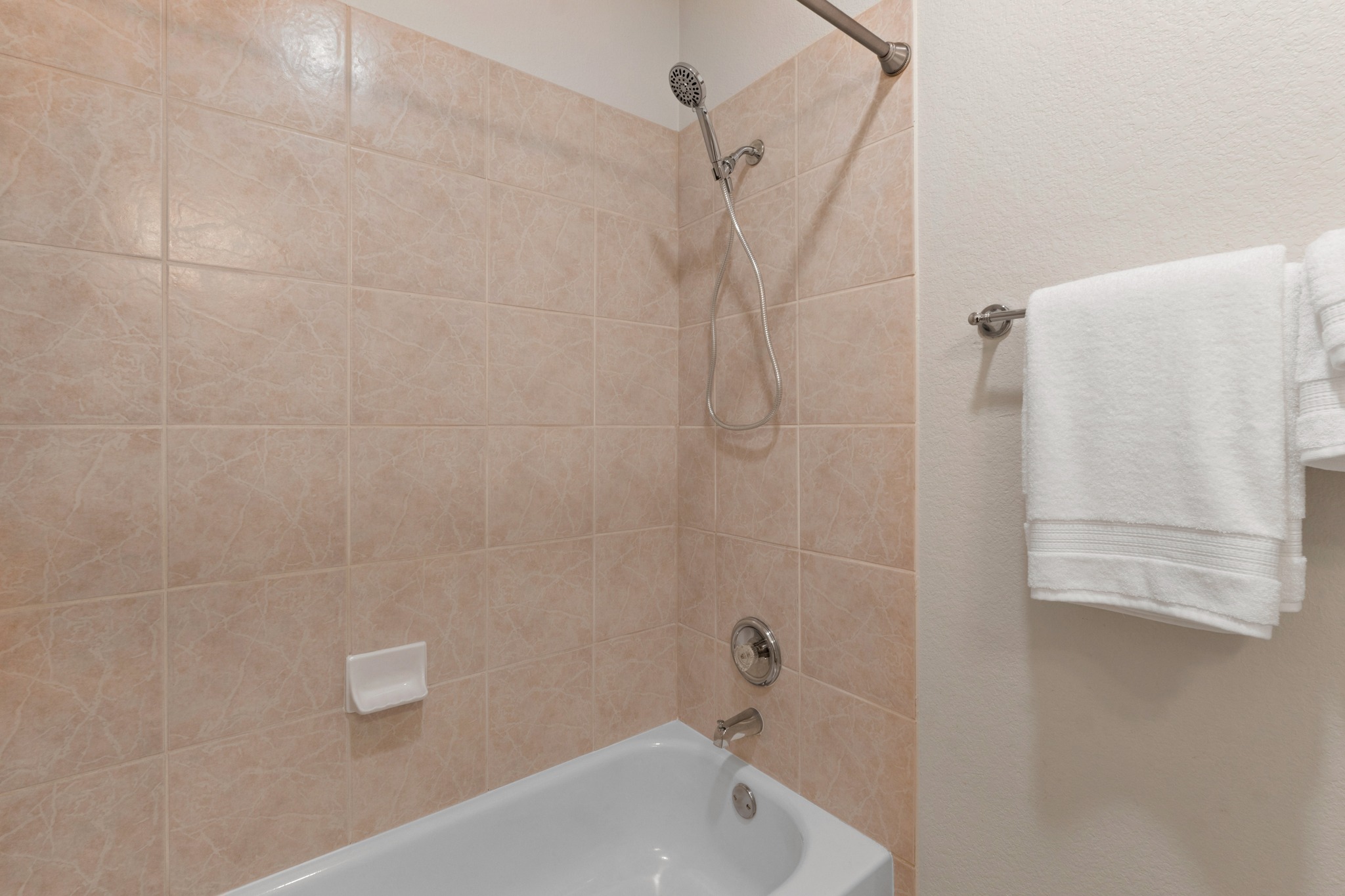4508 Duval Road, Unit 604 Austin, TX 78727 - Photo 21 of 34 This bathroom comes complete with a vanity, large mirror, and a full tub and shower setup