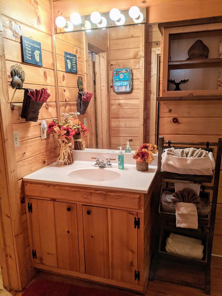 447 Hideaway Ridge Circle Sevierville, TN 37862 - Photo 24 of 27 a bathroom with a sink and a mirror