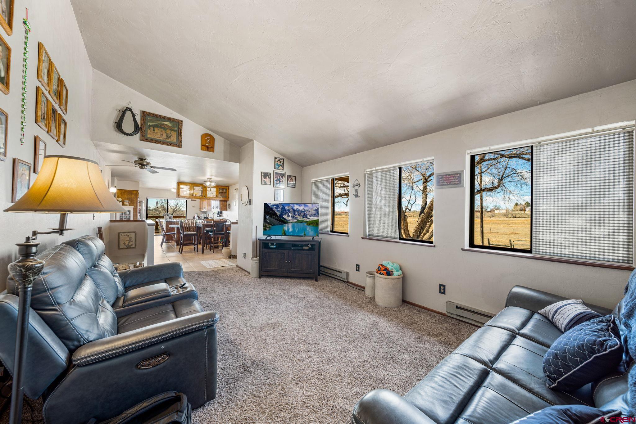 25220 County Rd M Cortez, CO 81321 - Photo 30 of 45 a living room with furniture and a flat screen tv