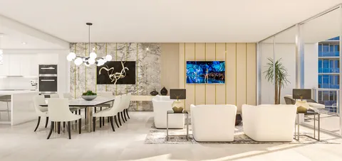 a living room with a couch and a flat screen tv