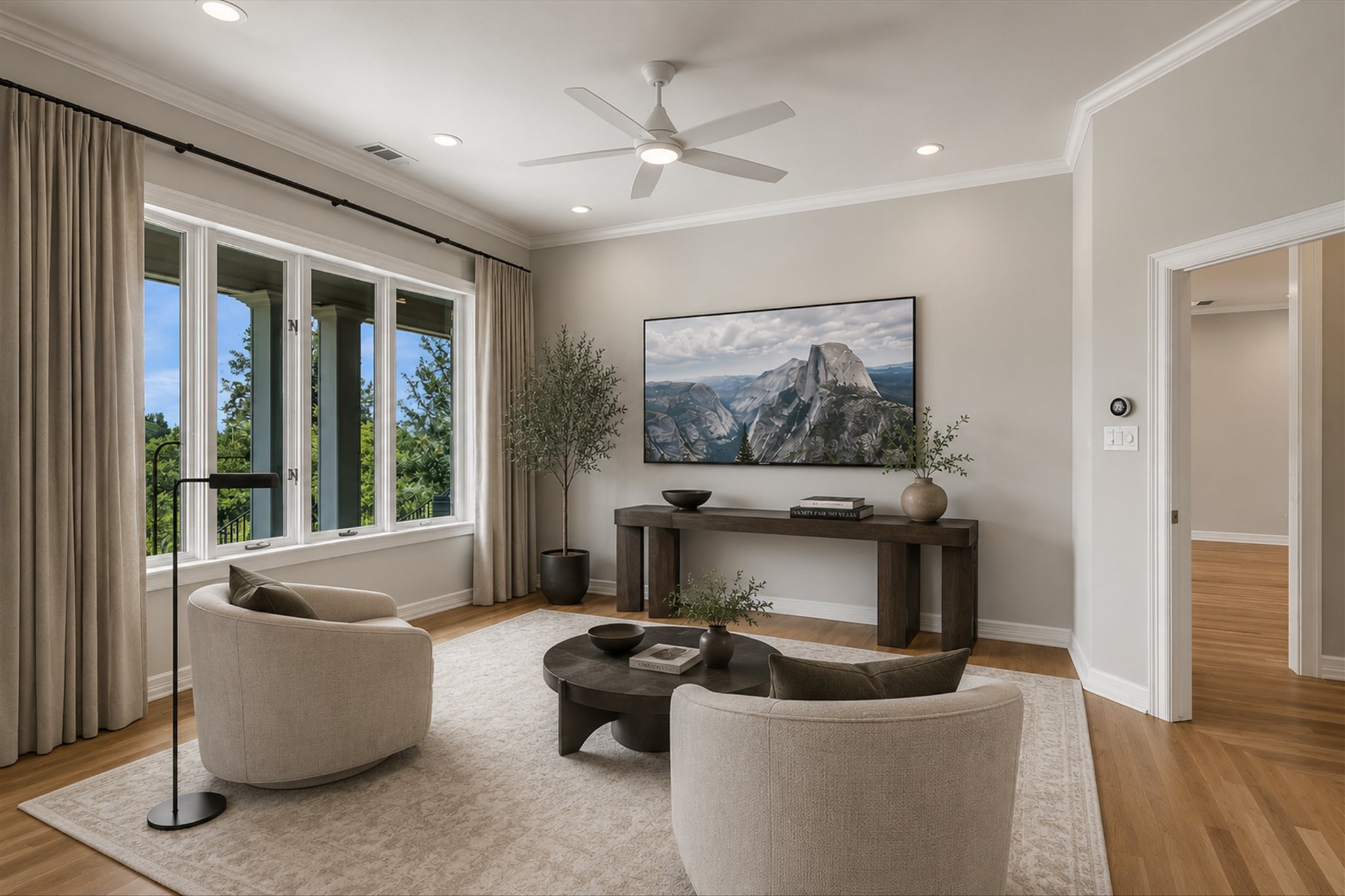 18 Ehrlich Road Austin, TX 78746 - Photo 12 of 36 The sitting area in the primary suite is a private get-away.