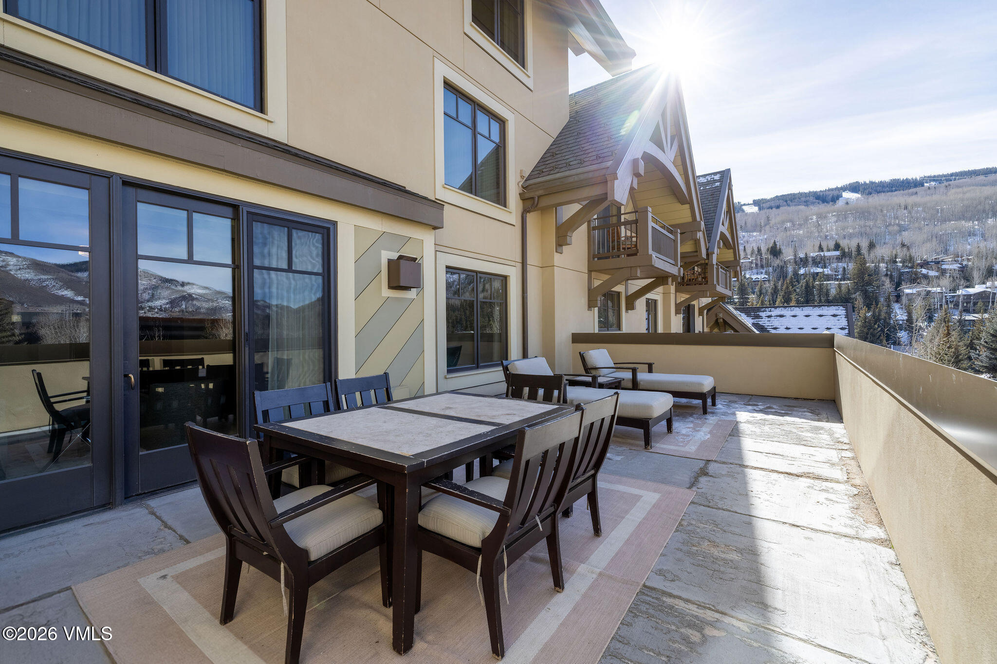 1 Vail Road, Unit 7105B Vail, CO 81657 - Photo 15 of 22 2601_four_seasons_7105_exterior_patio_c