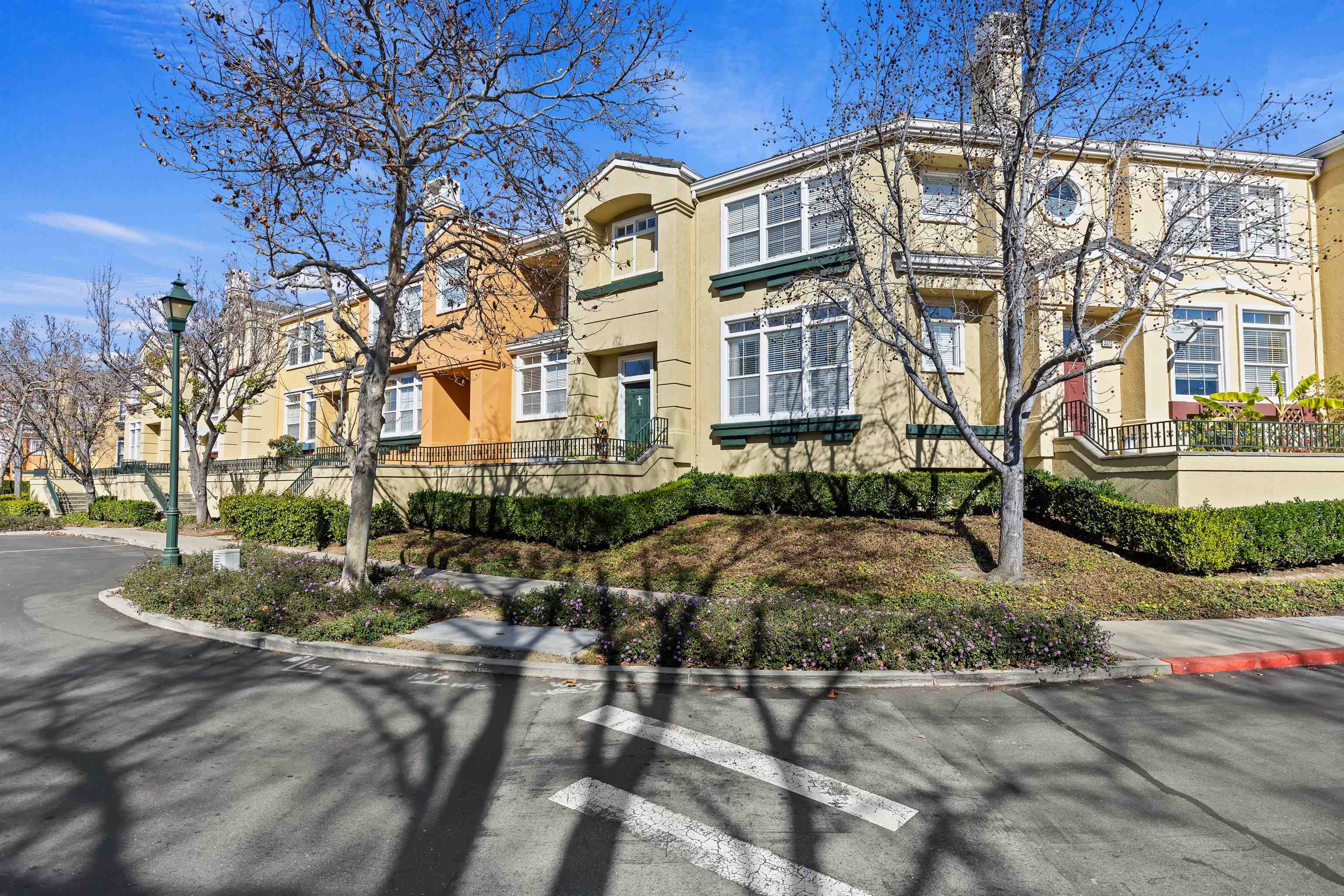 a front view of a building