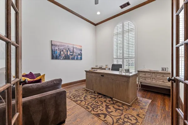 a room with furniture and window