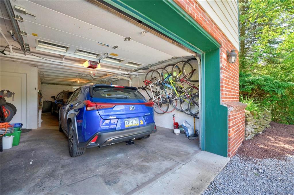 27 Oxford Road Pittsburgh, PA 15202 - Photo 34 of 40 Spacious 2 car garage has room for storing bicycles and gardening tools.