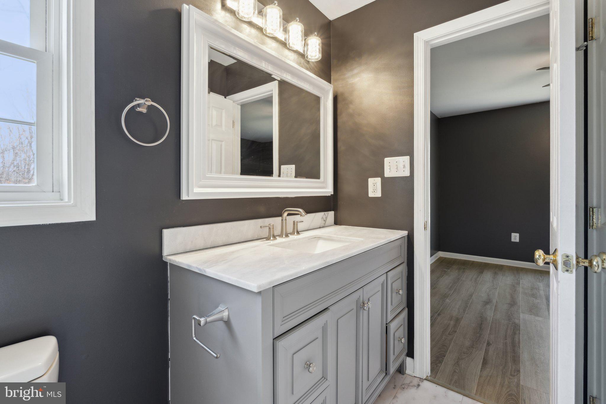6169 Vance Lane Culpeper, VA 22701 - Photo 22 of 44 a bathroom with a sink a toilet and a mirror