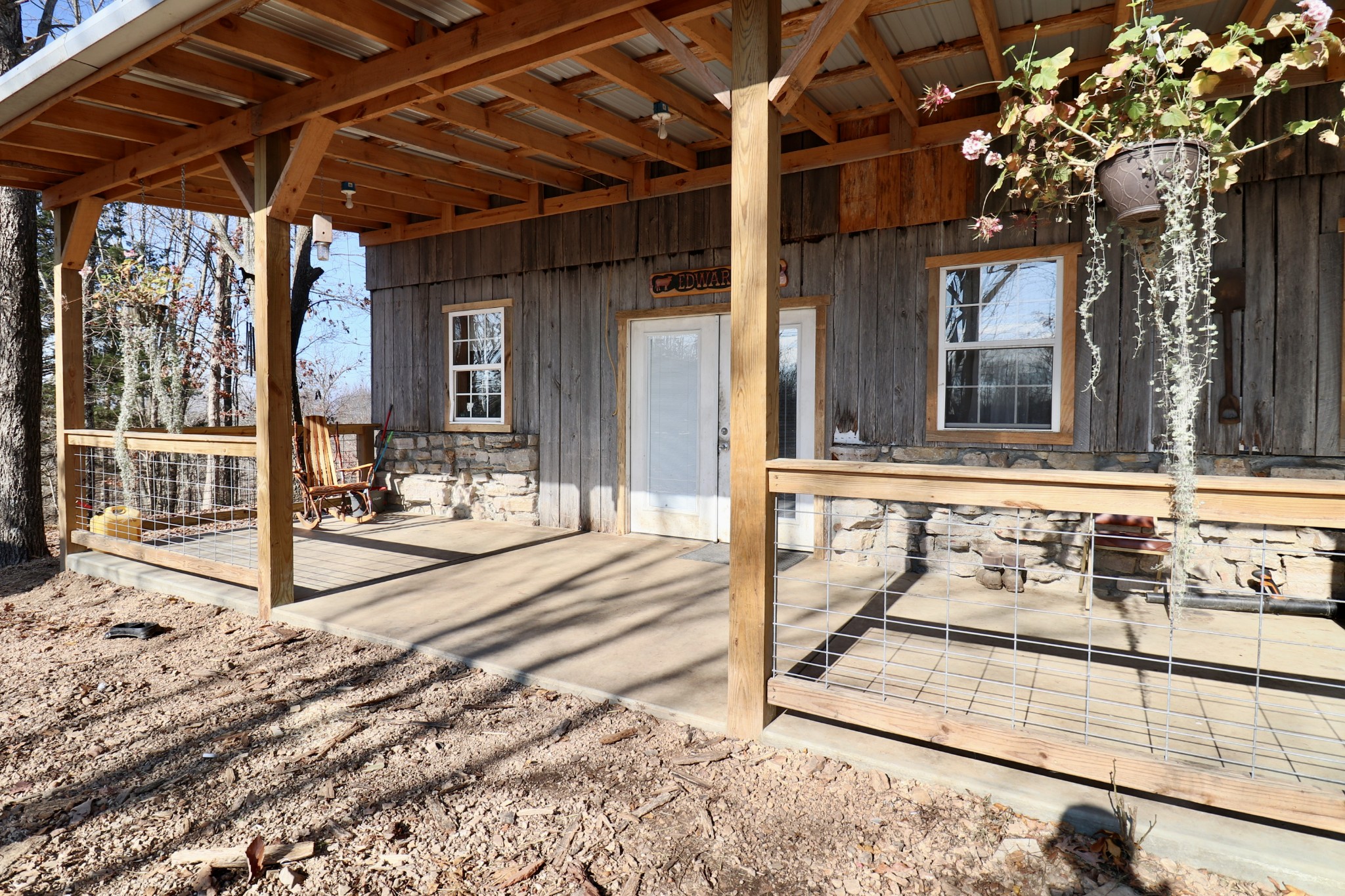 a view of a house with a outdoor space