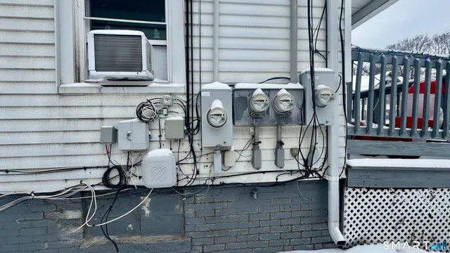 a front view of a house with wooden floor