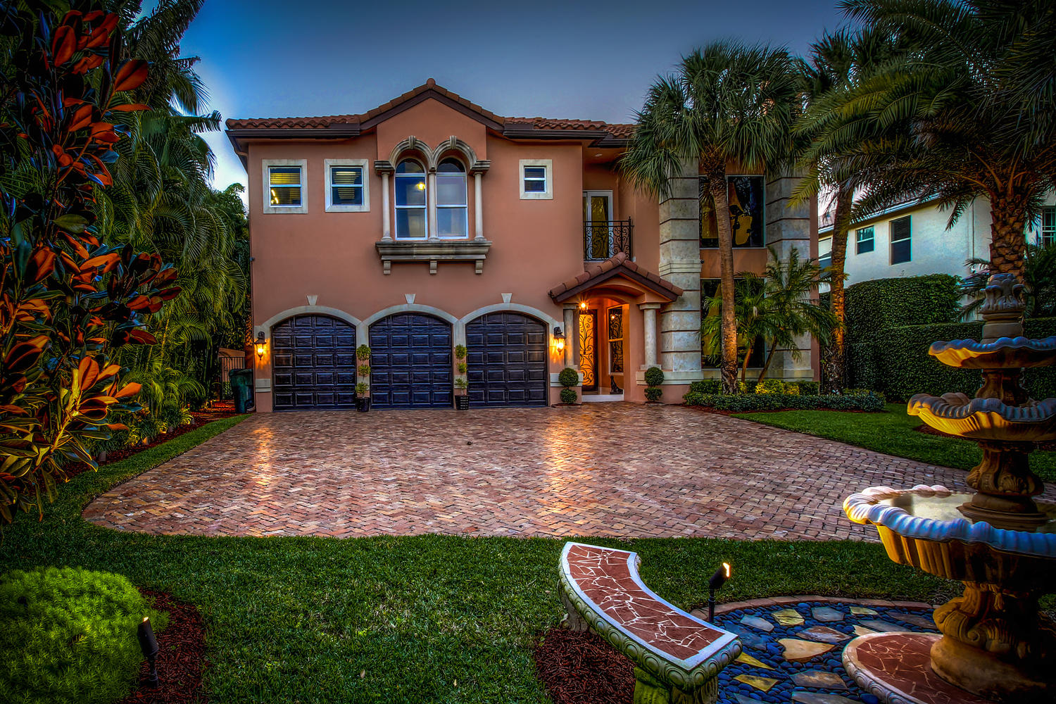 1675 Southwest 3rd Court Boca Raton, FL 33432 - Photo 1 of 35 Front Entrance at twilight