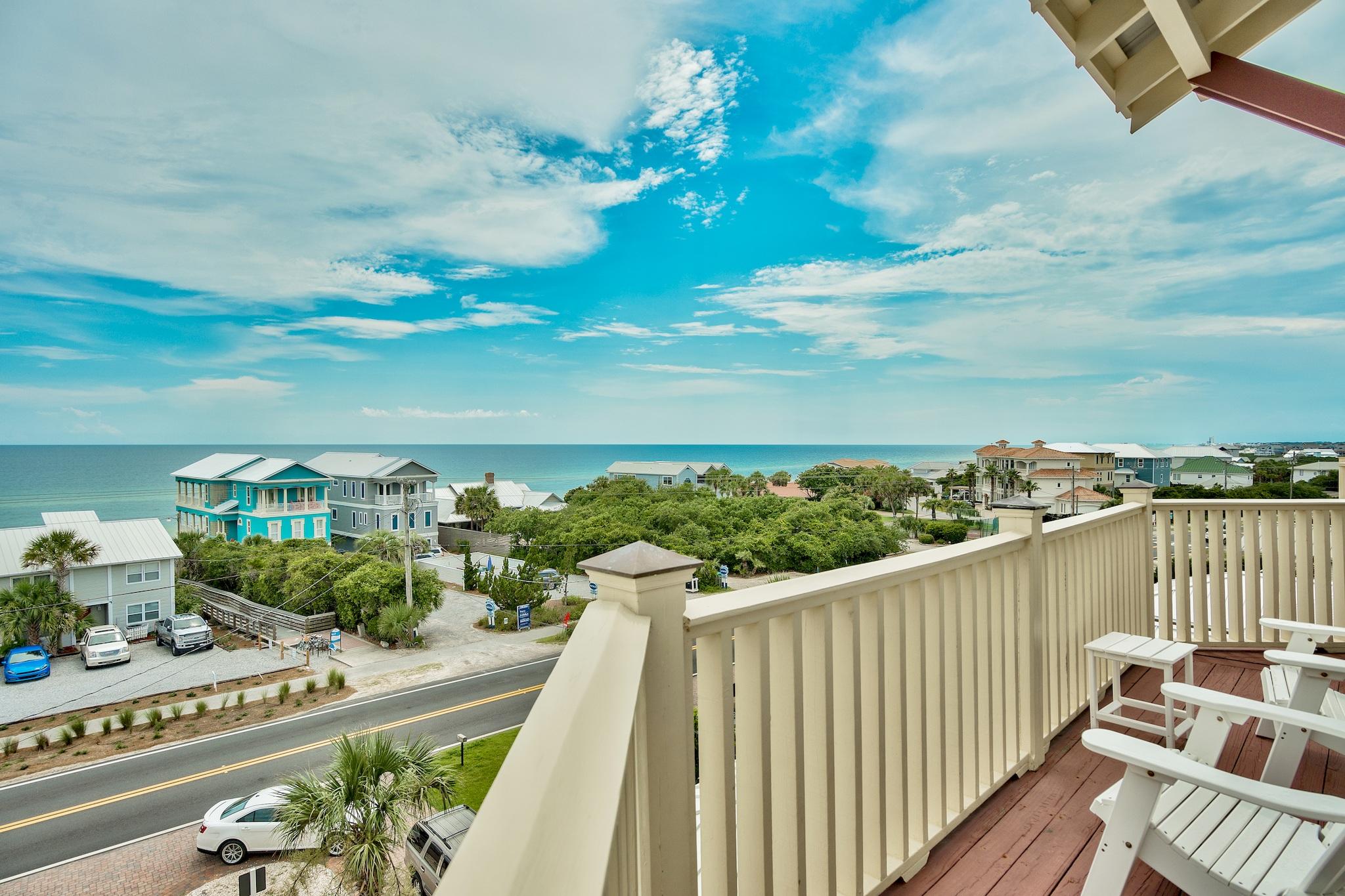 8045 East County Highway 30A Inlet Beach, FL 32461 - Photo 3 of 38 a view of a balcony with wooden floor