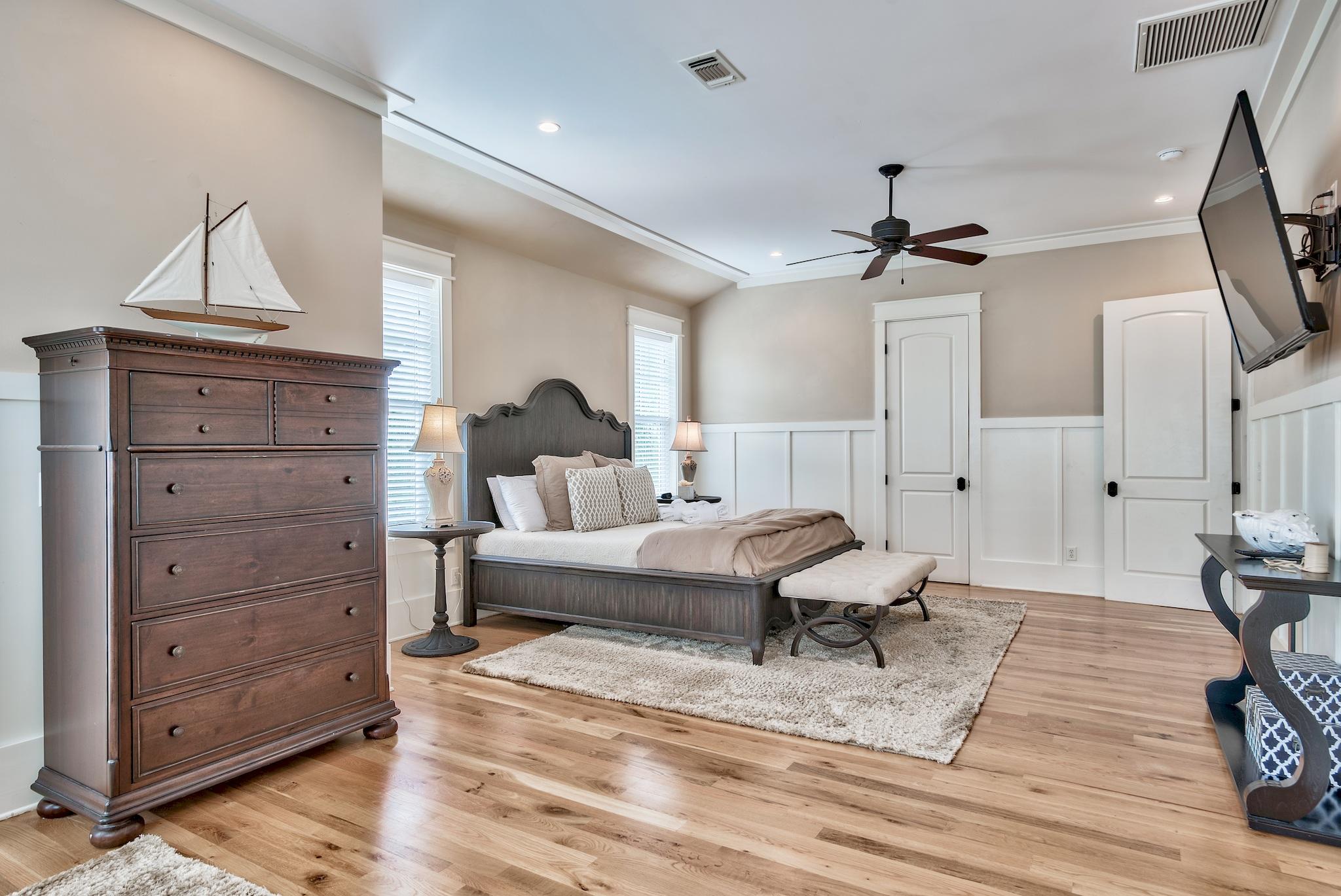 8045 East County Highway 30A Inlet Beach, FL 32461 - Photo 28 of 38 a living room with furniture and a chandelier