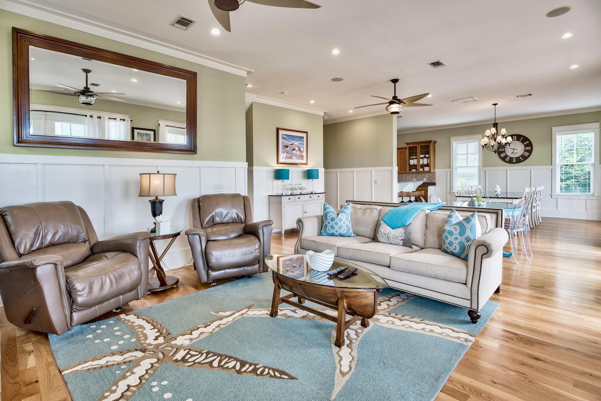 8045 East County Highway 30A Inlet Beach, FL 32461 - Photo 10 of 38 a living room with furniture and a large window