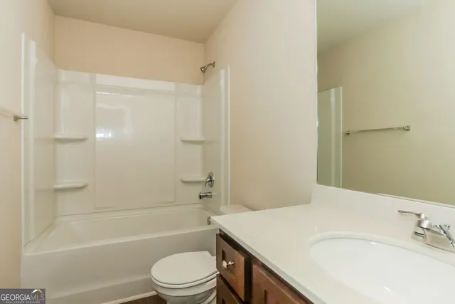 a view of a house with many windows