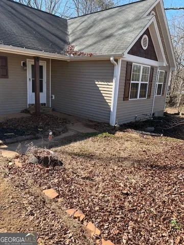 a backyard of a house