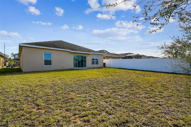 a view of a park with slide