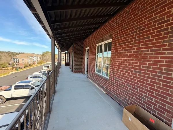 a view of a balcony