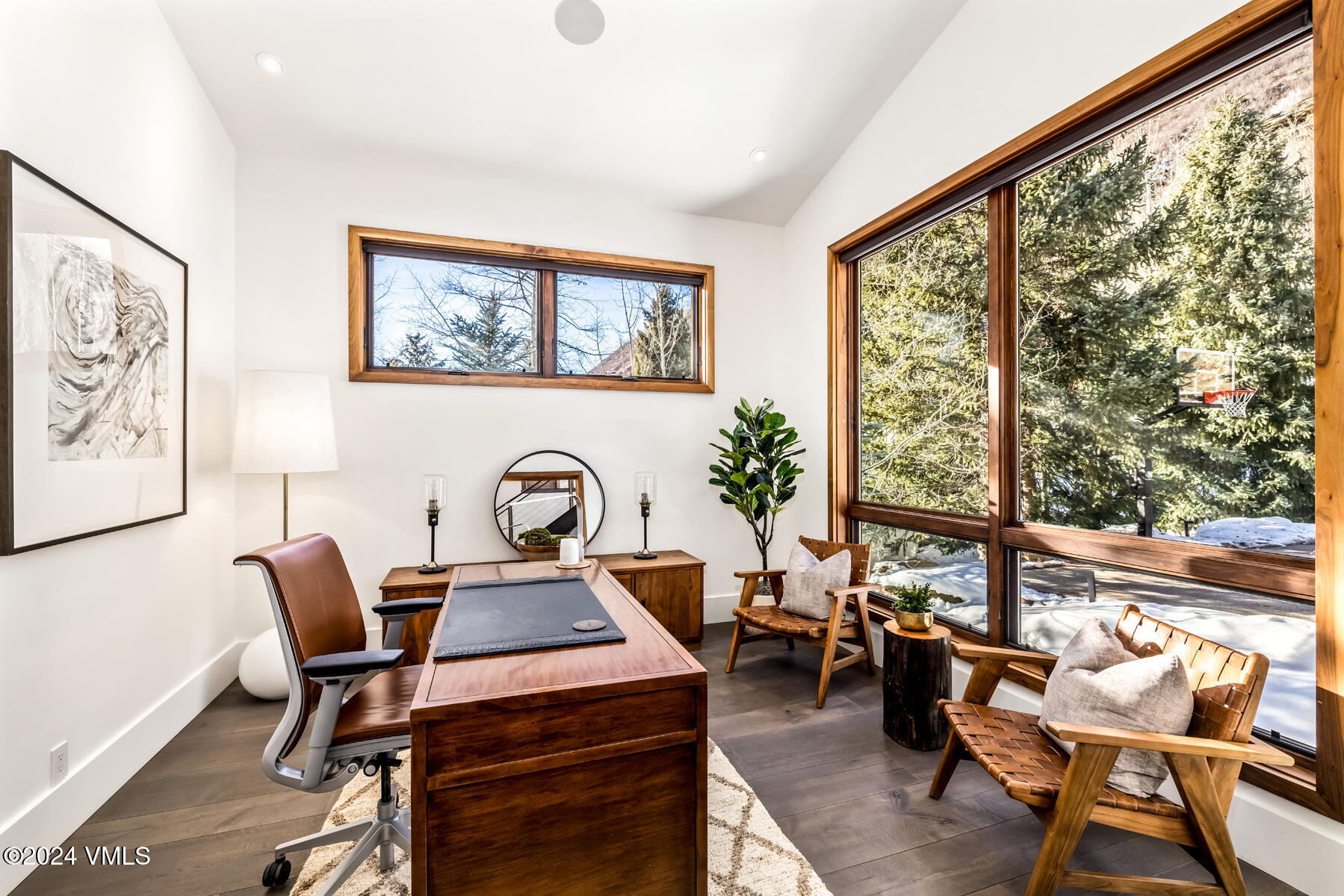 2470 Bald Mountain Road Vail, CO 81657 - Photo 22 of 29 a living room with furniture and a large window