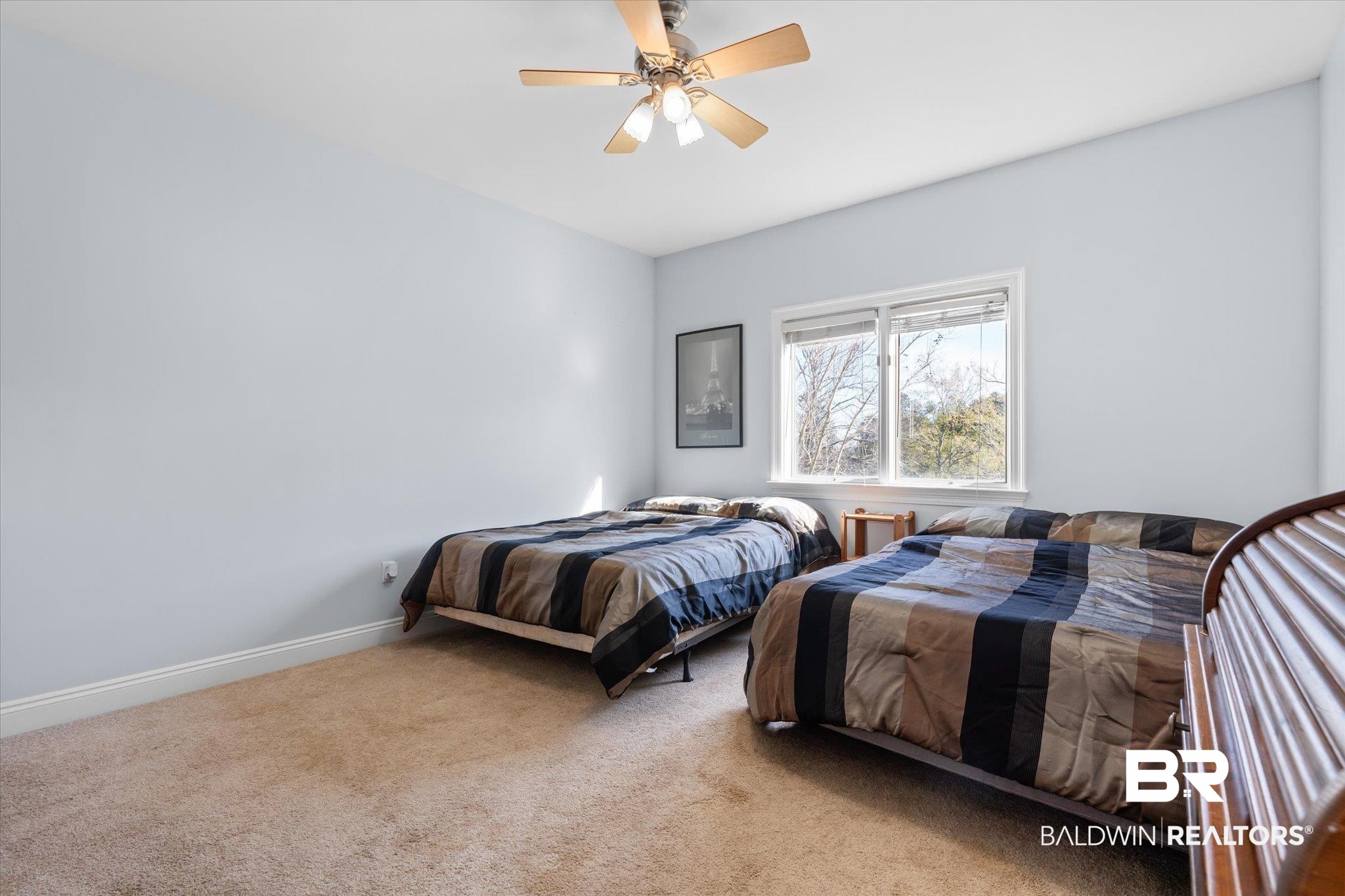 15635 County Road 83 Elberta, AL 36530 - Photo 21 of 54 Bedroom featuring ceiling fan and light carpet