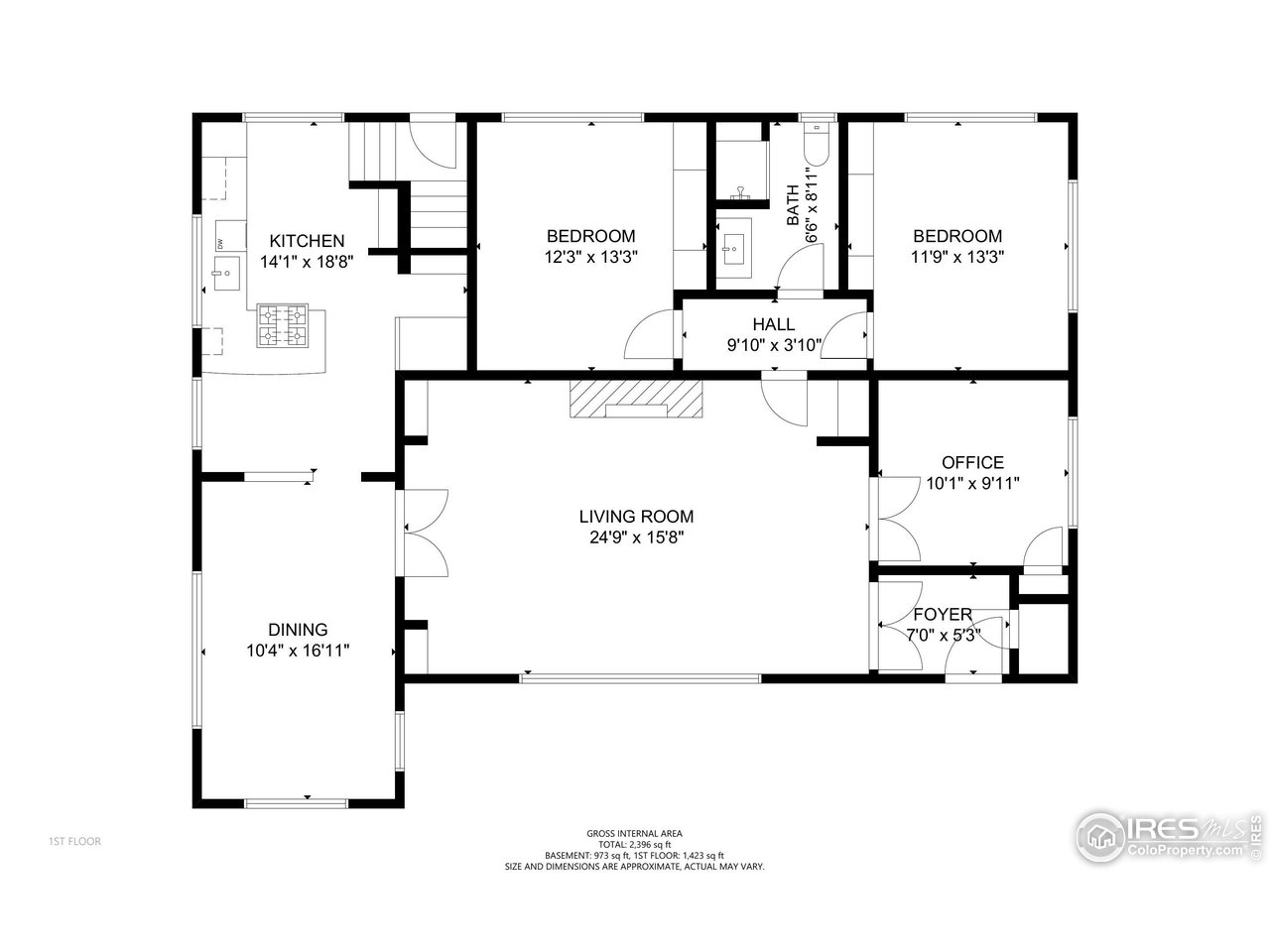 1188 Forest Avenue Boulder, CO 80304 - Photo 35 of 38 Main house, Main level floor plan