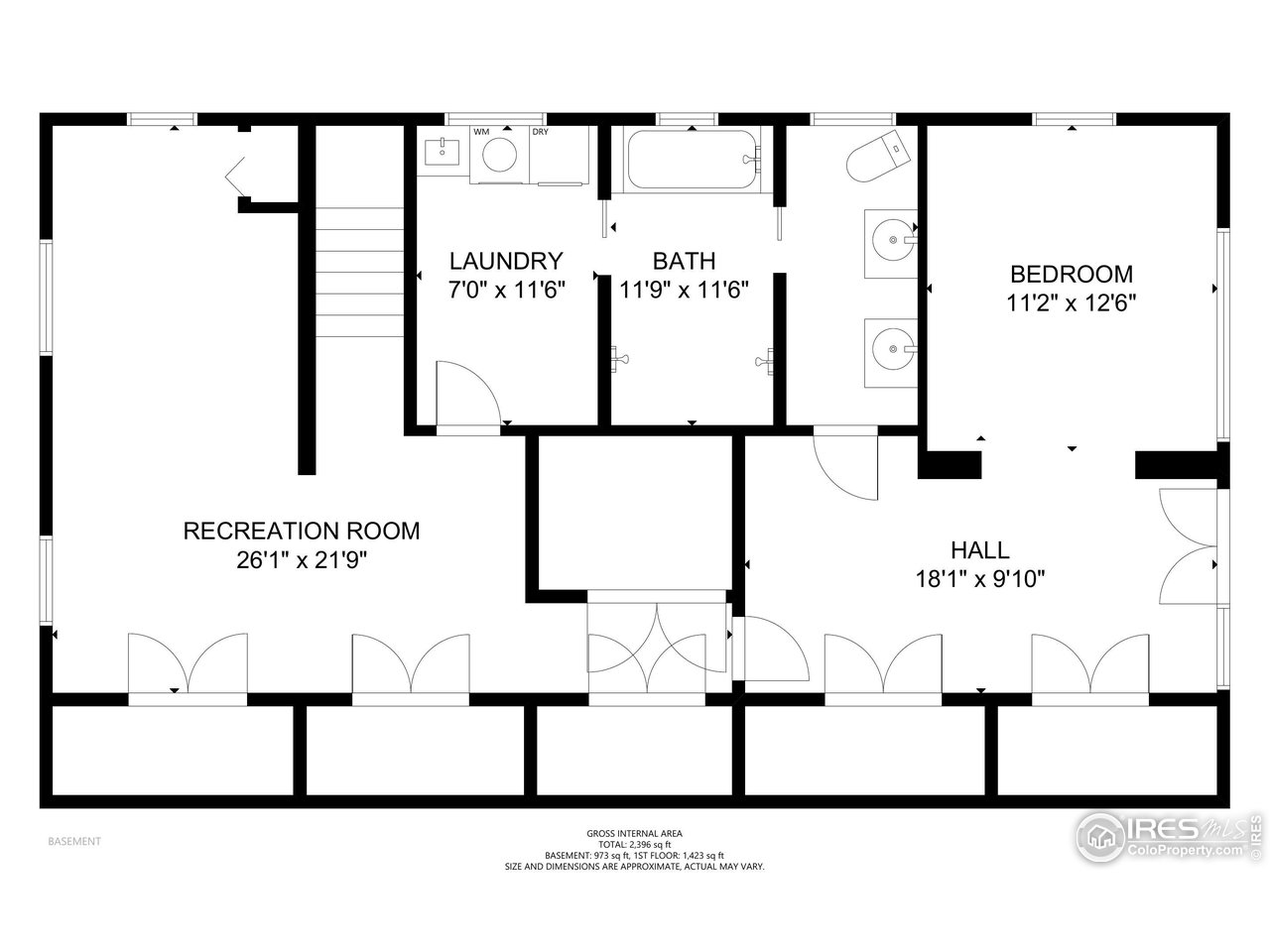 1188 Forest Avenue Boulder, CO 80304 - Photo 36 of 38 Main house, Lower level floor plan