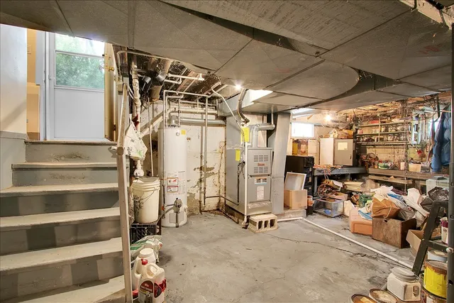 a view of storage and utility room