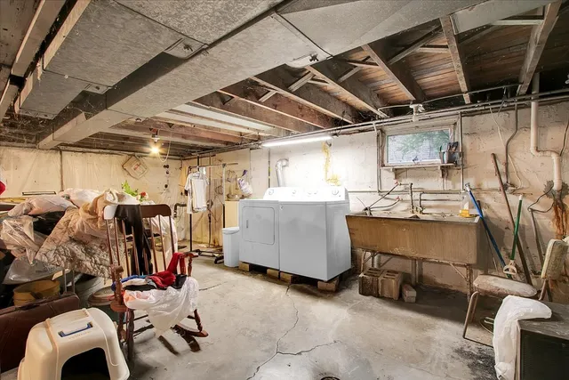 a view of storage and utility room